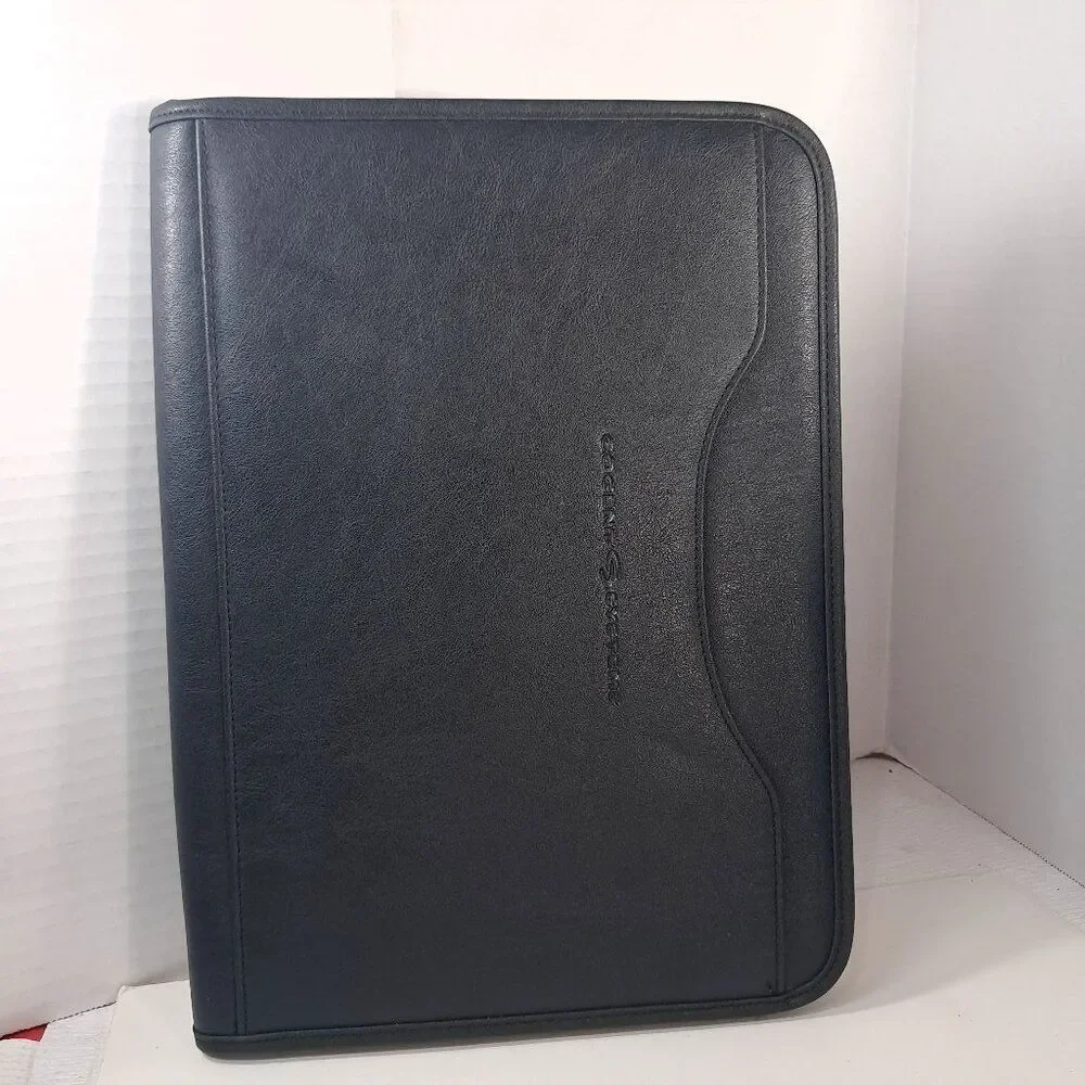 Cogent Systems planner organizer black zippered case office school business